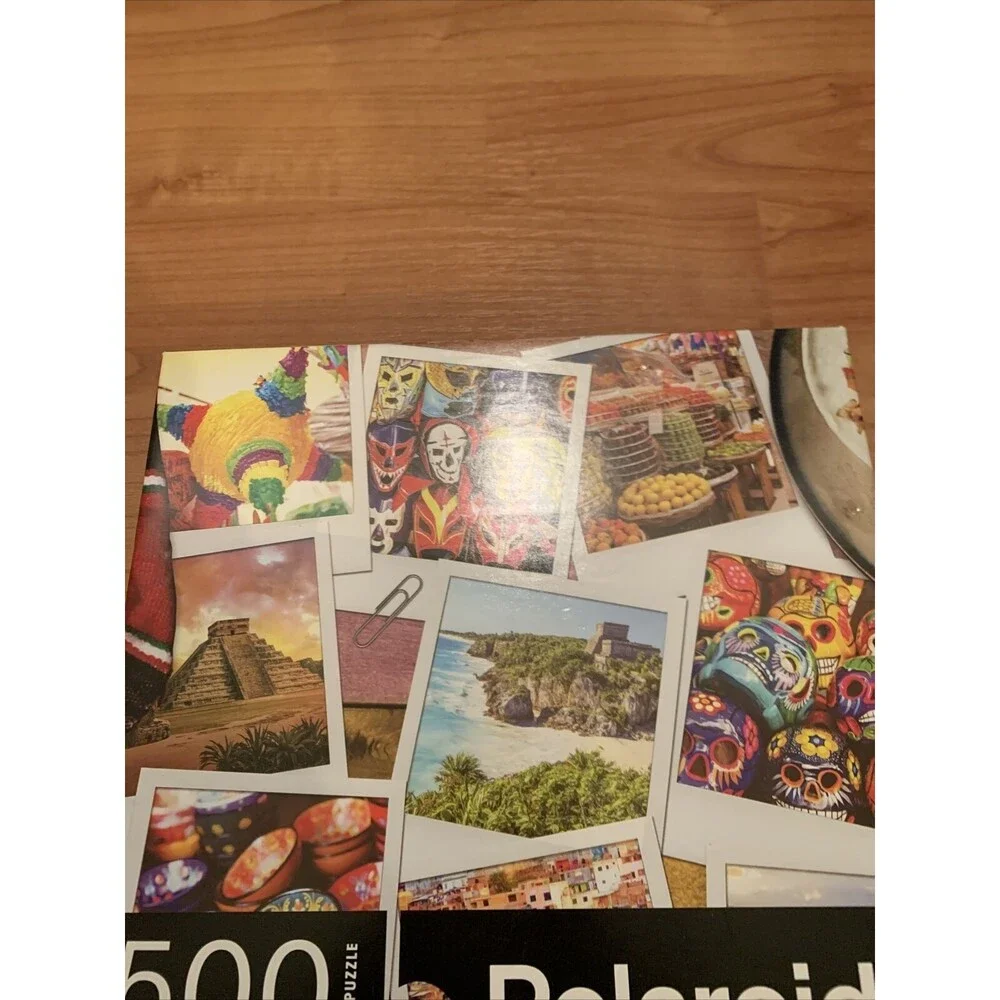 500 Piece Spin Master Jigsaw Puzzle Polaroid Road Trip USA Mexican Memories